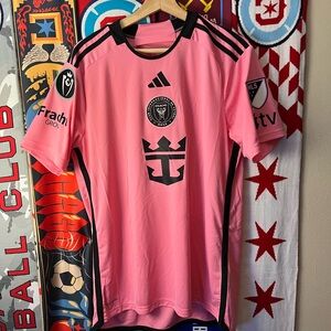 Messi Adidas Inter Miami jersey size large.